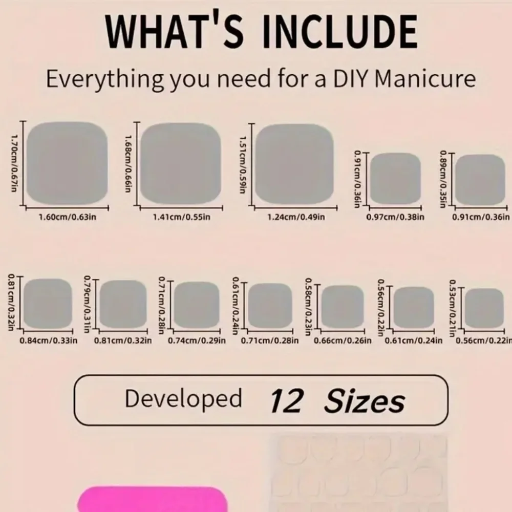 24 Pieces Fake Toe Press On Nails